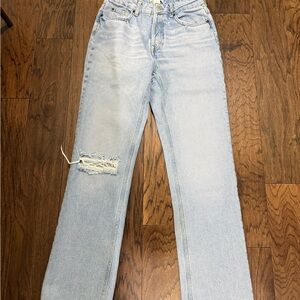 H&M Light Blue Distressed Women Jeans